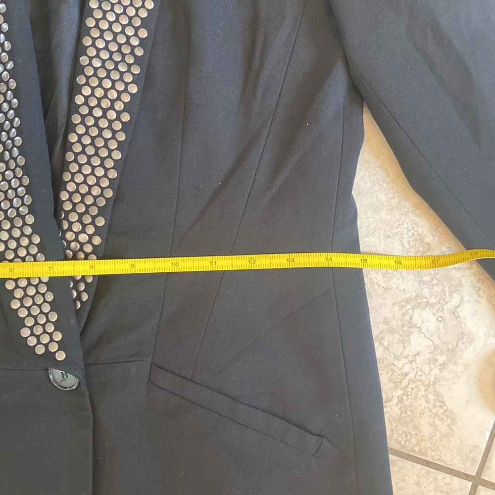 Zara Basics Blazer Jacket Chic Studded XS - Picture 9 of 11